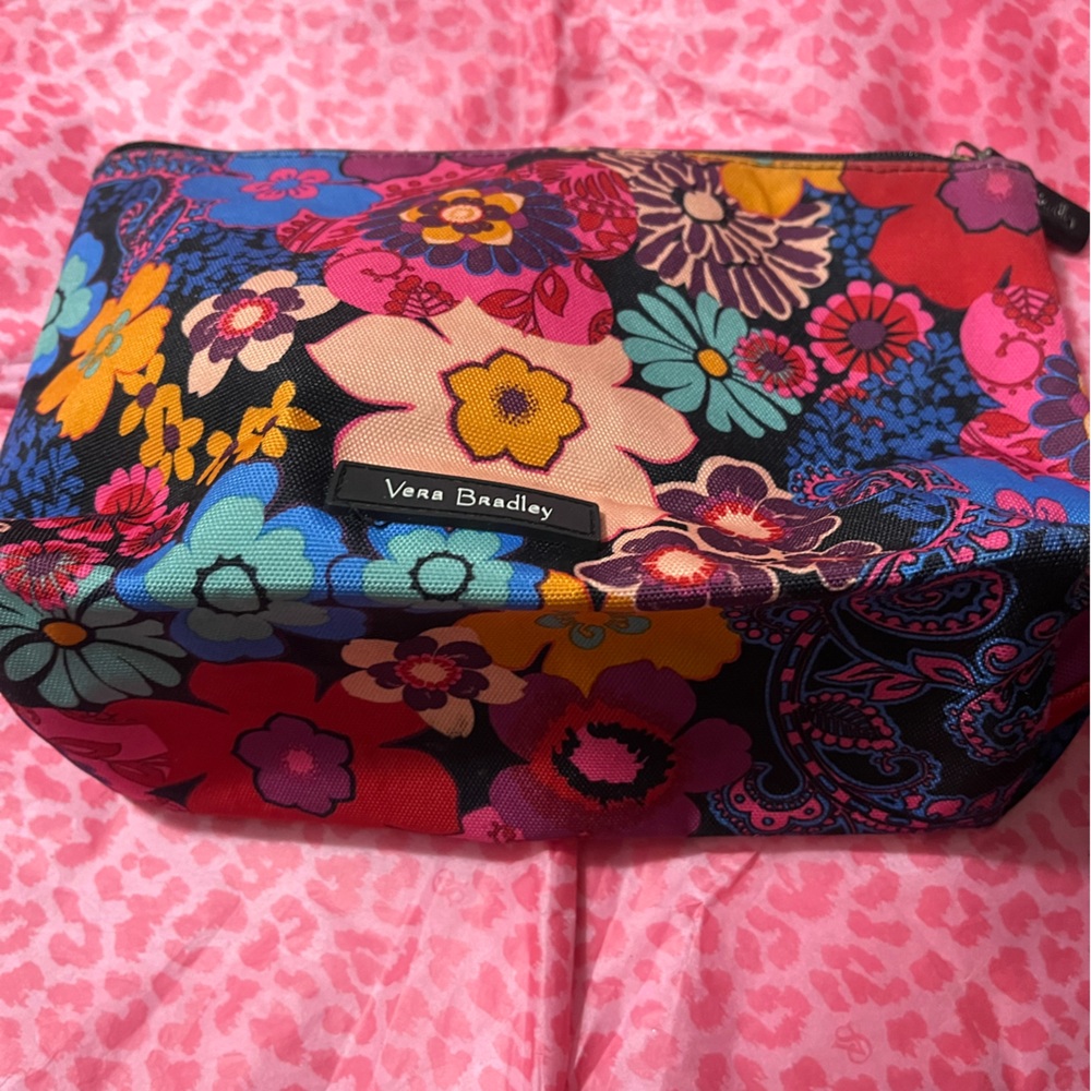 Vera Bradley Colorful Floral Cosmetic Bag